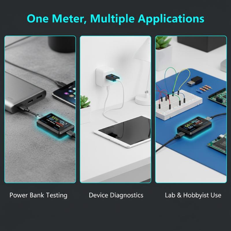 Usb Ammeter Tester - Tester USB Type C 10 in