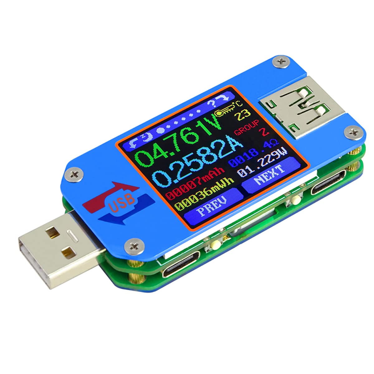 Usb Ammeter Tester - UM25 UM25C Misuratore di tensione e