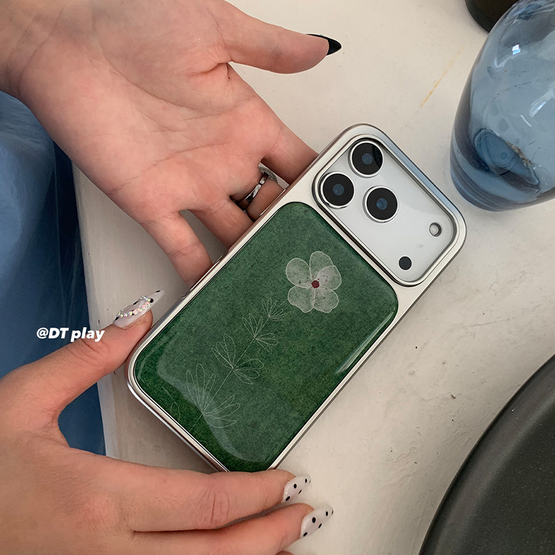 Back Cover Adhesive - Cover per iPhone con Fiori di