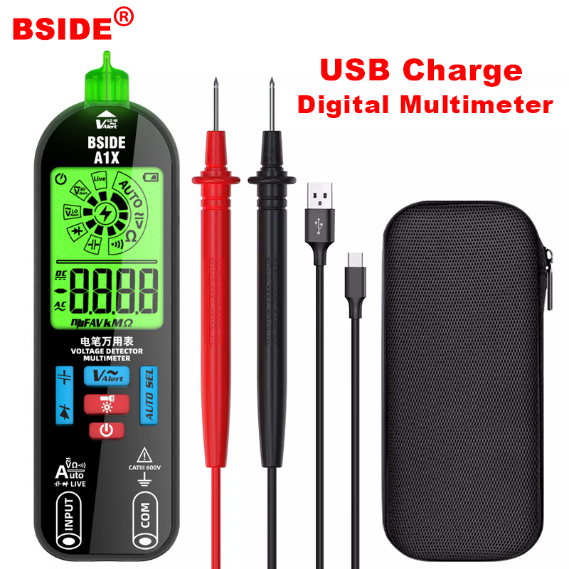 Usb Ammeter Tester - Multimetro Digitale Intelligente BSIDE A1X con