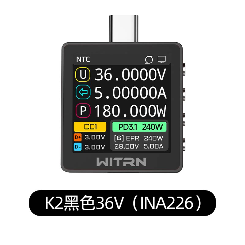 WITRN K2 INA226 Misuratore di  - Usb Ammeter Tester recensione e prezzo