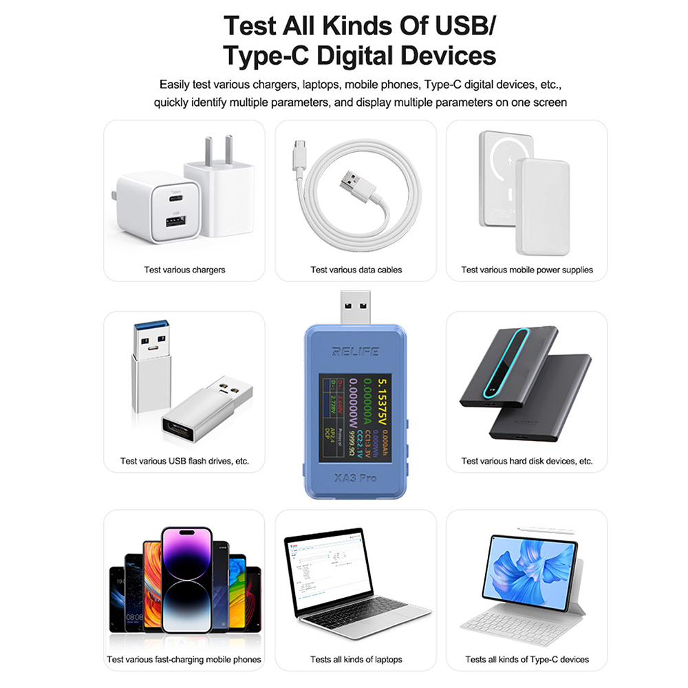 Tester di Carica Rapida XA3 Pr - Usb Ammeter Tester recensione e prezzo