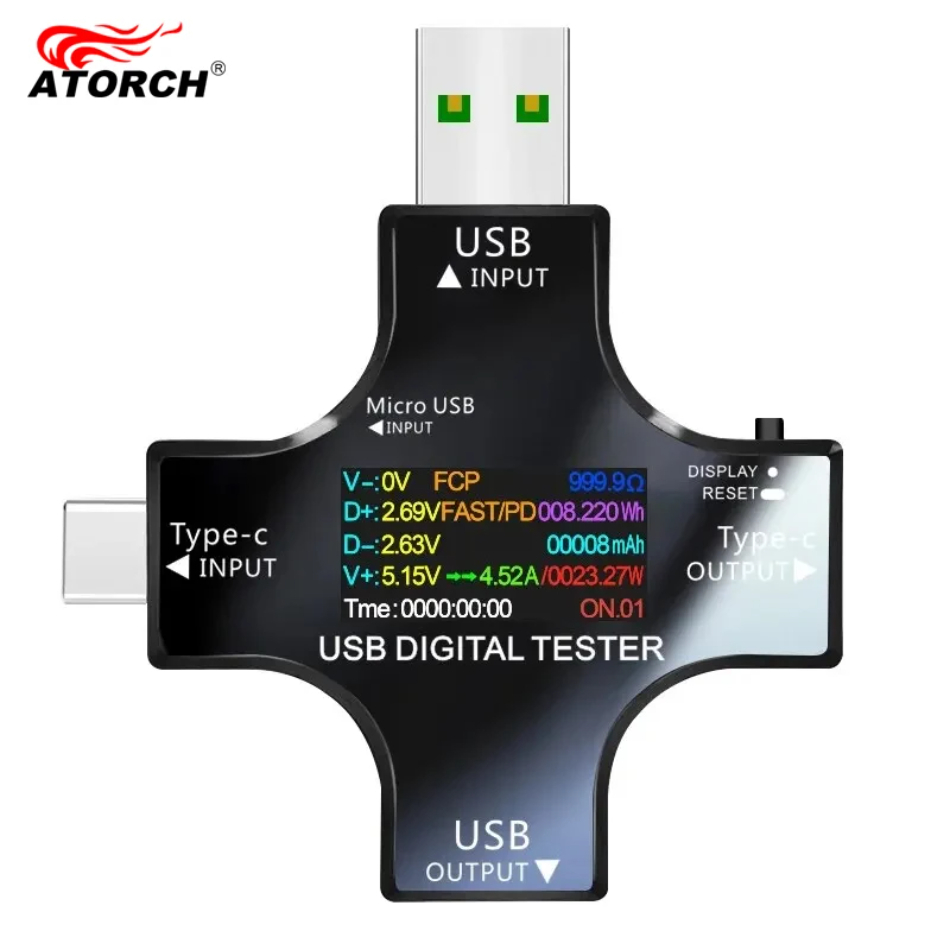 Tester USB DC Tipo-C PD Voltme - Usb Ammeter Tester recensione e prezzo