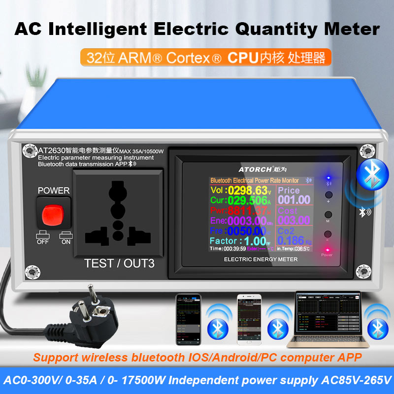 AT2630 AC Amperometro Voltmetr - Usb Ammeter Tester recensione e prezzo